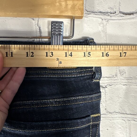 American Eagle Jeans Womens Size 6 Dark Blue Original Boot Stretch Bootcut - Picture 4 of 12